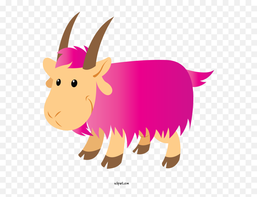 Animals Cartoon Bovine Yak For Sheep - Sheep Clipart Animals Emoji,Lambs Clipart