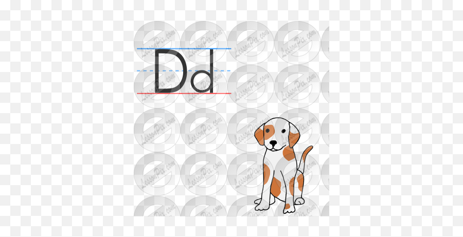 Dd - Dog D Picture For Classroom Therapy Use Great Emoji,D Clipart