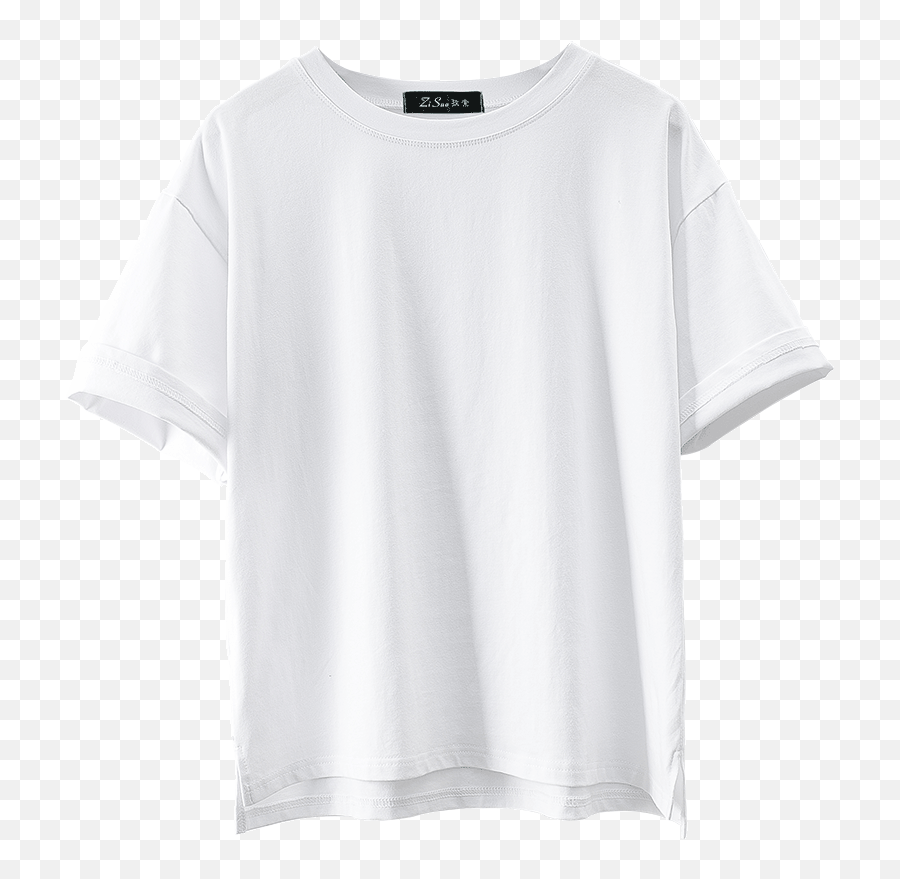 Basic White T Shirt Loose - Short Sleeve Emoji,T Shirt Clipart