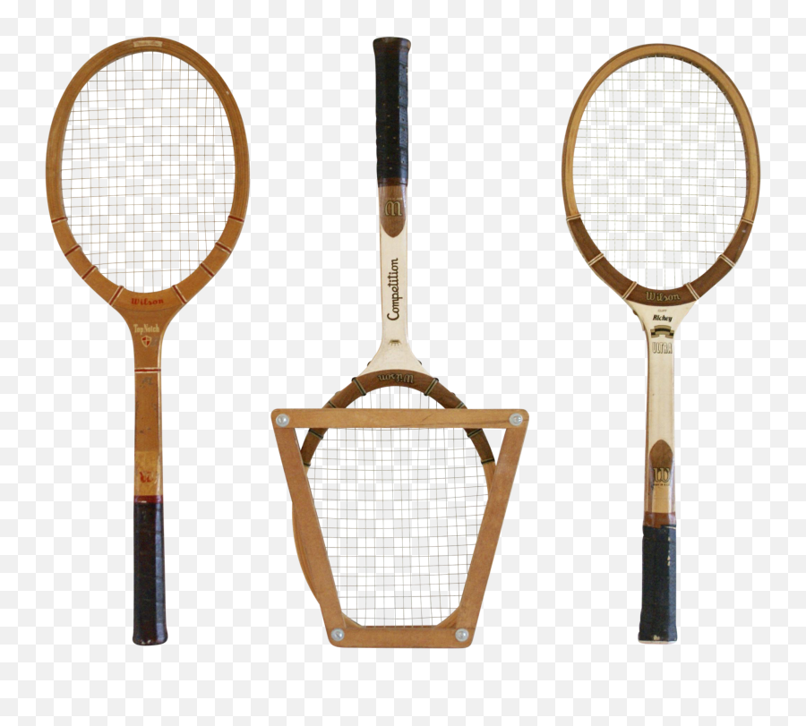 Tennis Racquet - Clip Art Antique Tennis Rackets Png Strings Emoji,Tennis Racket Clipart