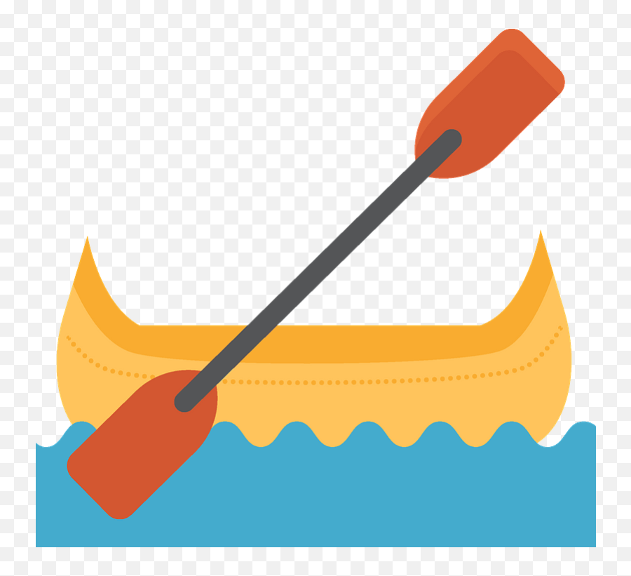 Canoe Clipart - Canoeing Emoji,Canoe Clipart