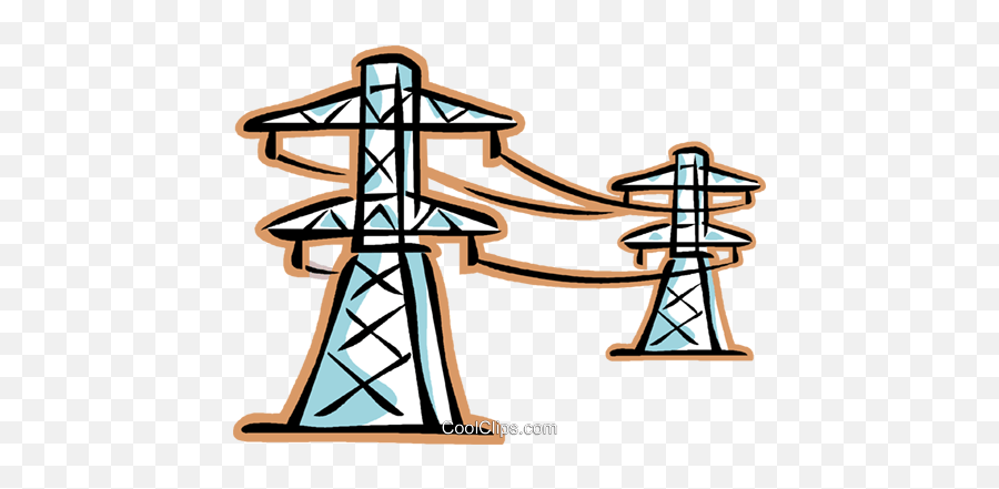 Download Hd Hydro Lines Royalty Free - Electricity Clip Art Free Emoji,Electricity Clipart