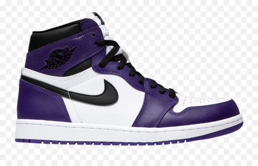 Air Jordan 1 Retro High Og U0027court Purple 20u0027 - Jordan 1 Court Purple Emoji,Nike Swoosh Png