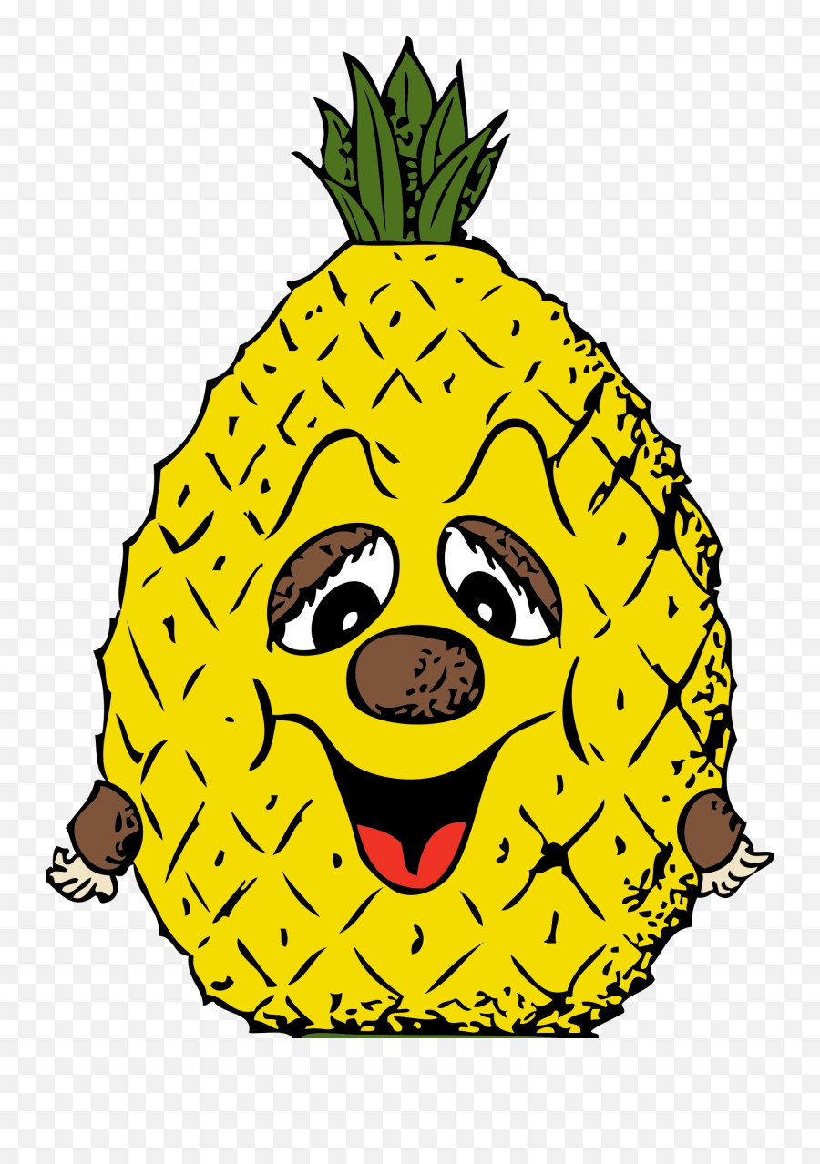 Blog Pineapple Clipart Free Clip Art - Cartoon Pineapple Emoji,Pineapple Clipart
