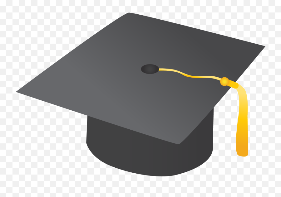 Graduation Hat Clipart - Transparent Background Graduation Hat Cartoon Emoji,Graduate Clipart