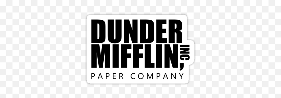 Dunder Mifflin Logos - Dunder Mifflin Logo Png White Emoji,Dunder Mifflin Logo