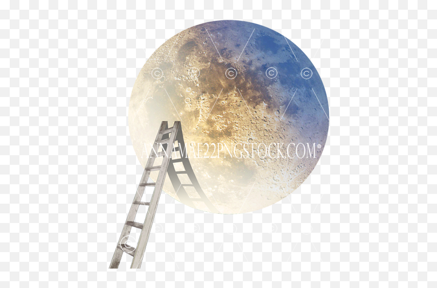 Full Moon With Ladder - Png Fantasy Background Stock Transparent Telecommunications Engineering Emoji,Ladder Png