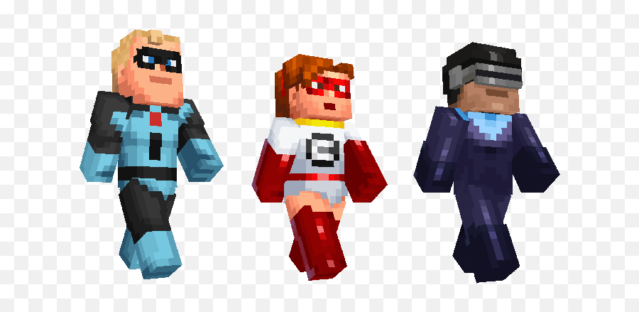 The Incredibles Skin Pack Out Now Minecraft - Super Héros Skin Minecraft Emoji,Minecraft Transparent Skin