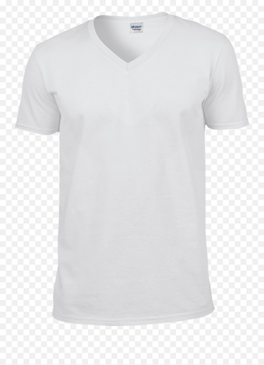T Shirt Transparent Png Image - White V Neck Shirt Transparent Emoji,T Shirt Template Png