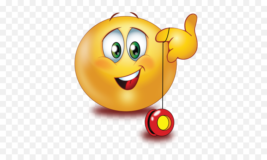 Happy With Yoyo Emoji - Yoyo Smiley,Yoyo Clipart
