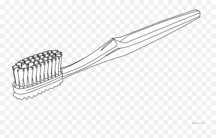 Toothbrush Clipart Black And White Png - Teeth Brush Clipart Black And White Emoji,Toothbrush Clipart