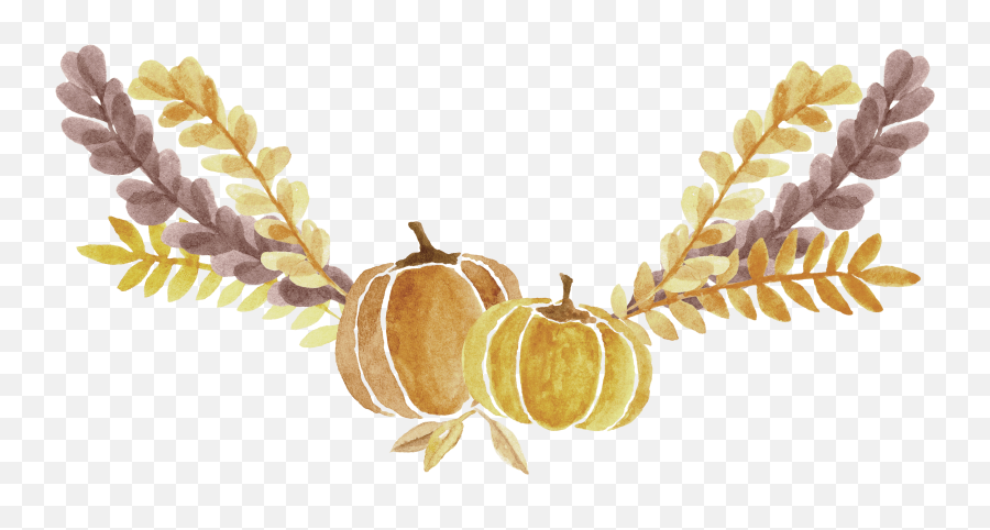 Download The Holidays Are Just Around The Corner And This - Transparent Background Watercolor Pumpkin Png Emoji,Pumpkin Transparent Background
