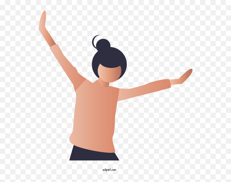 People Arm Cartoon Shoulder For Girl - Victory Arms Emoji,Arm Transparent