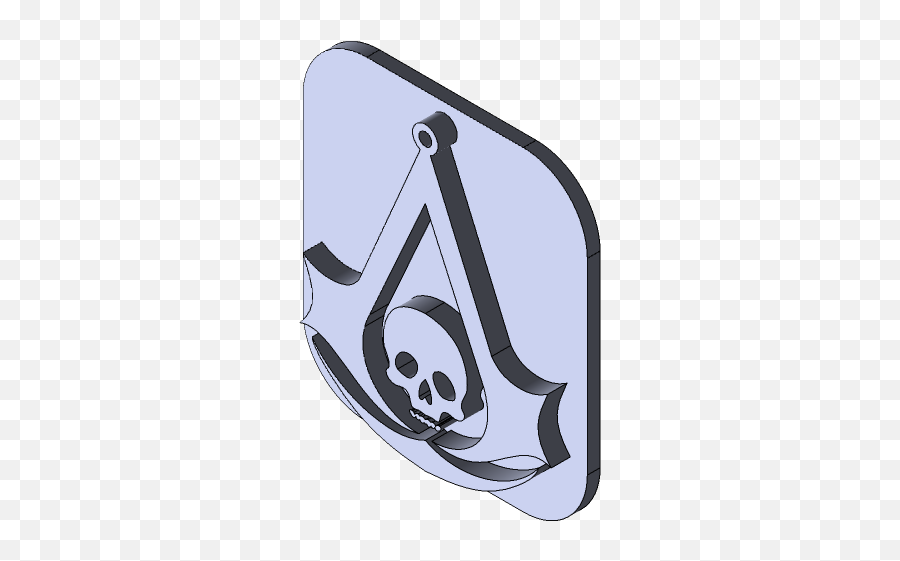 Creed Black Flag Key Chain - Language Emoji,Assassin's Creed Black Flag Logo