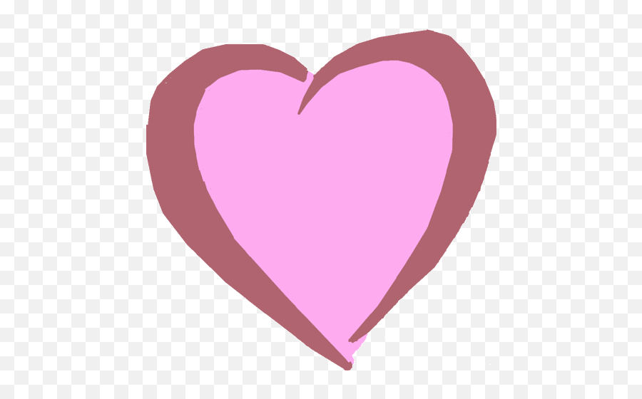Cartoon Heart Clipart - Girly Emoji,Cartoon Heart Png