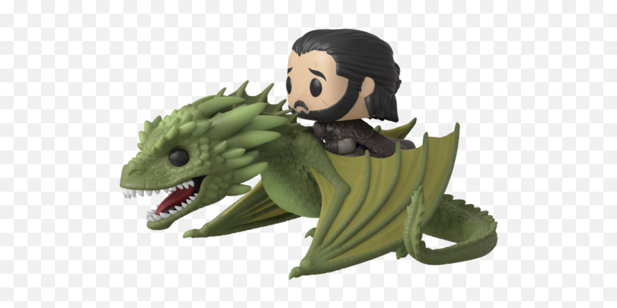 The Game Of Thrones Pop Funko Jon Snow On Rhaegal Rides N67 Original Tv Show Ebay - Game Of Thrones Figurine Pop Emoji,Game Of Thrones Dragon Png