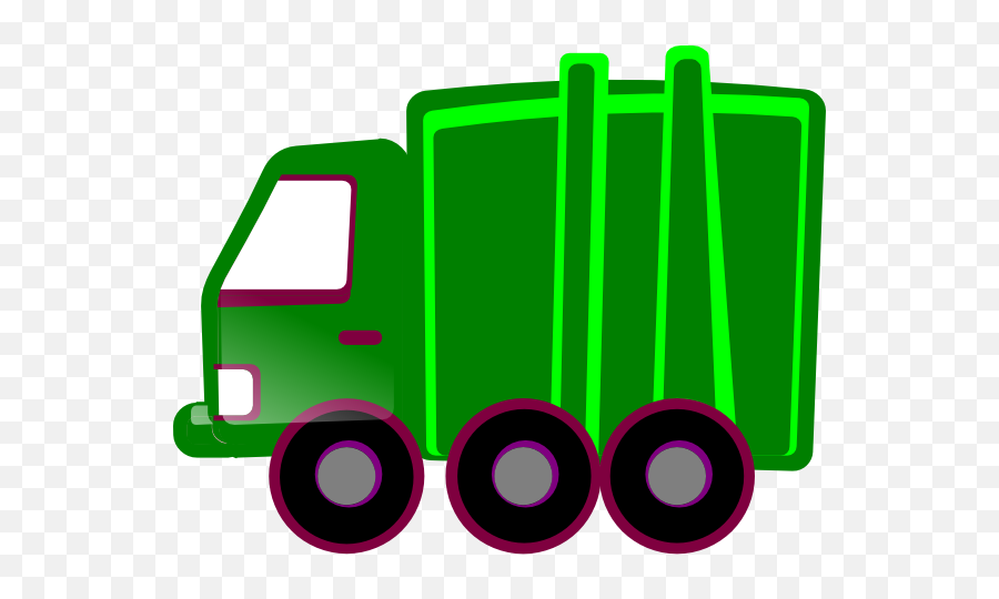 Garbage Truck Png - Green Trash Truck Clipart Full Size Clipart Trash Truck Emoji,Ice Cream Truck Clipart