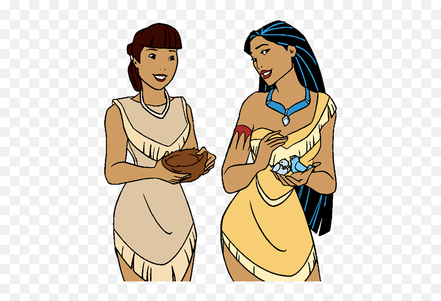 Pocahontas And Nakoma - Sharing Emoji,Pocahontas Clipart