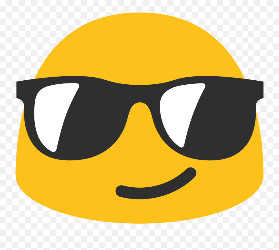 Smiling Face With Sunglasses Emoji Clipart Free Download,Nerd Emoji Png