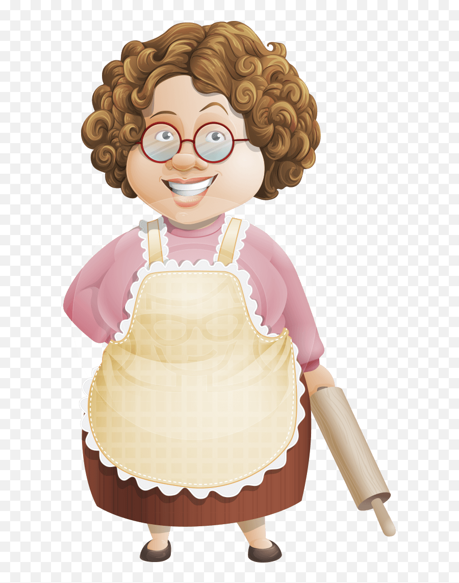 Grandma Clipart Brown Grandma Brown Transparent Free For - Sweet Old Granny Cartoon Emoji,Grandma Clipart