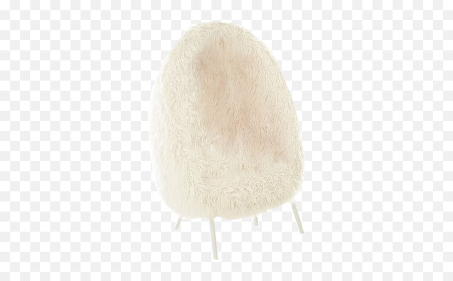 Ivory Furlicious Faux - Fur Cave Chair Emoji,Ushanka Transparent