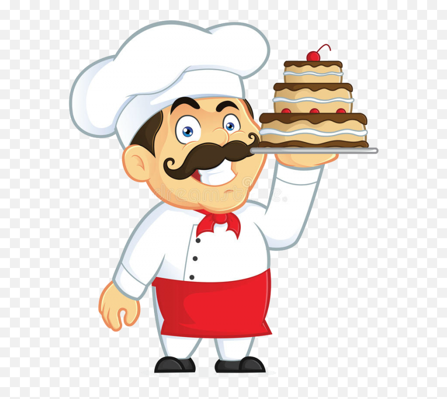 700px Chef Chocolate Cake Clipart Picture Cartoon Character - Pizza Shop Emoji,Cake Clipart