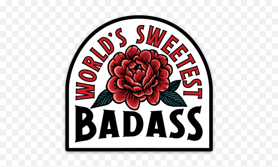 Worldu0027s Sweetest Badass Sticker Emoji,Badass Logo