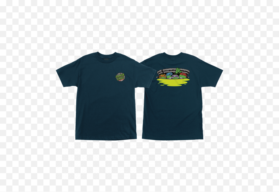 Santa Cruz Tmnt Ninja Turtles Logo T - Shirt U2013 Size Large Short Sleeve Emoji,Tmnt Logo