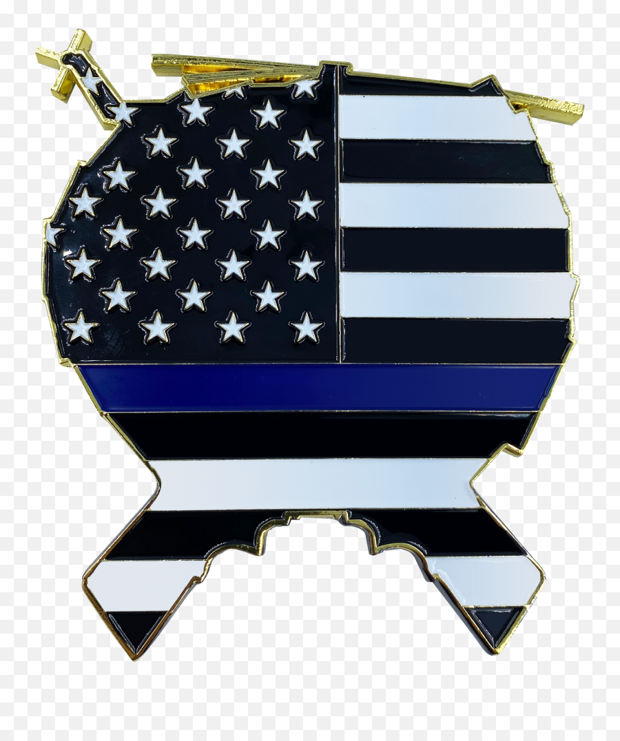 Mc - 001 Yuge Glock And 1911 Thin Blue Line Cops For Donald Emoji,Punisher Clipart