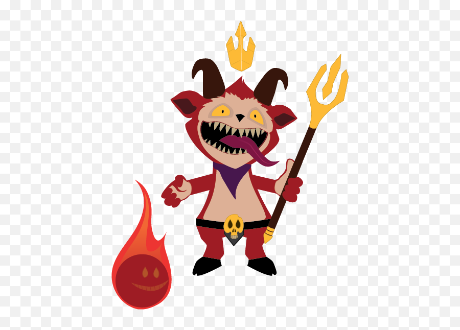 Little Devil Teemo Clipart - Cartoon Transparent Cartoon Fictional Character Emoji,Devil Clipart