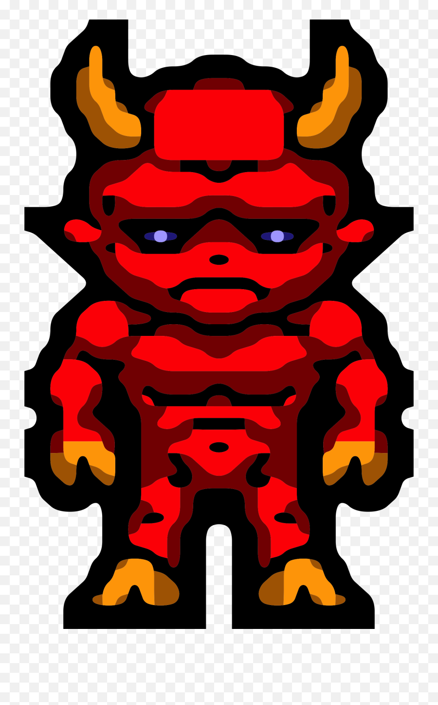 Pixel Demon - Demonio Pixel Art Emoji,Demon Png