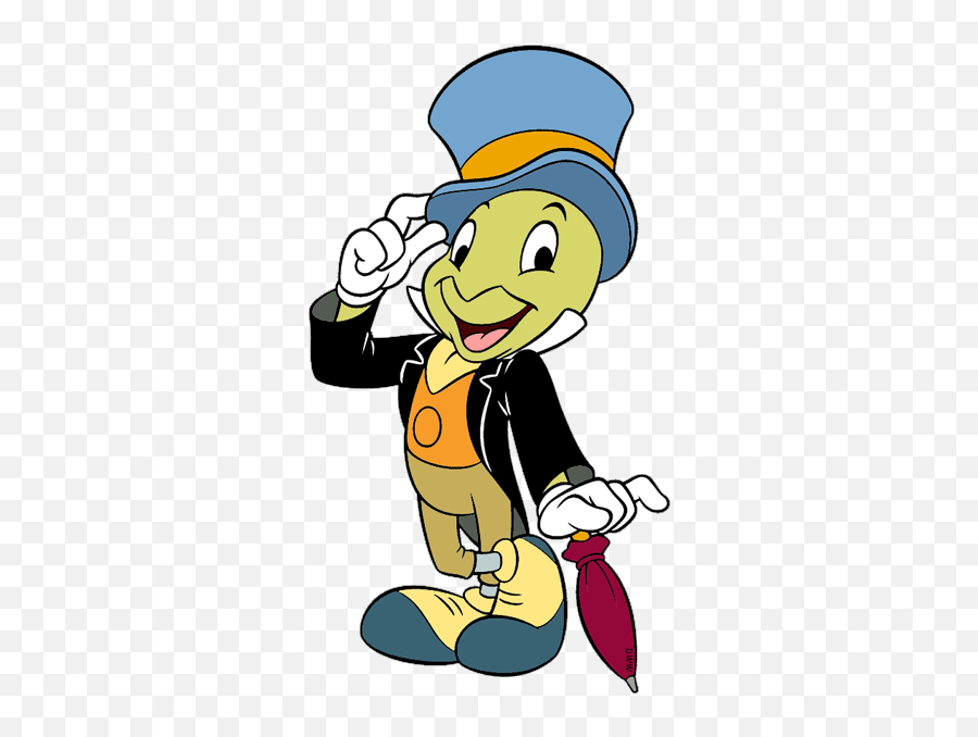 Jiminy Cricket Clip Art - Disney Clipart Jiminy Cricket Emoji,Cricket Clipart