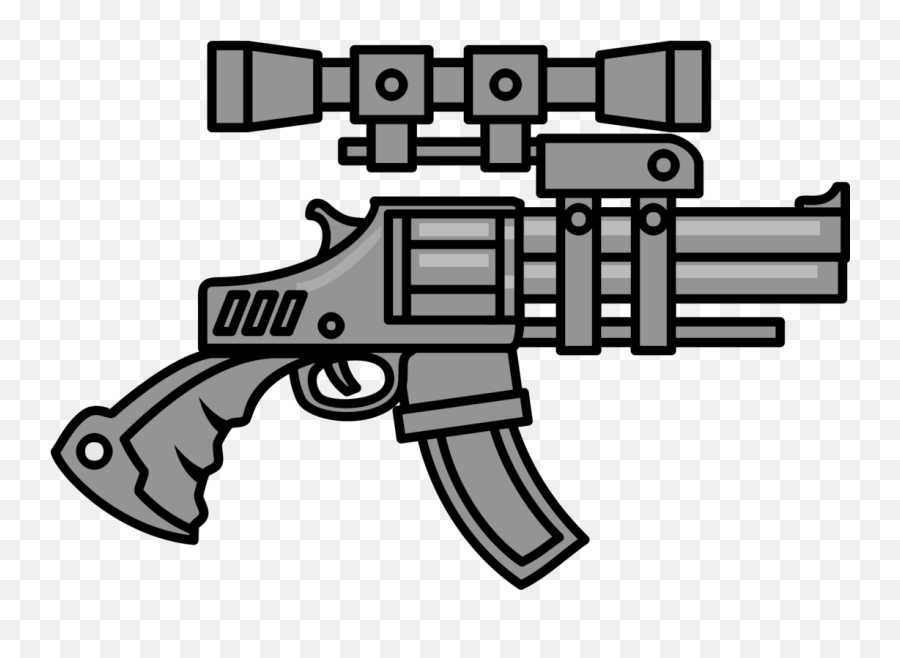 Gun Accessory Machine Gun Gun Barrel - Machine Gun Cartoon Png Emoji,Shotgun Clipart