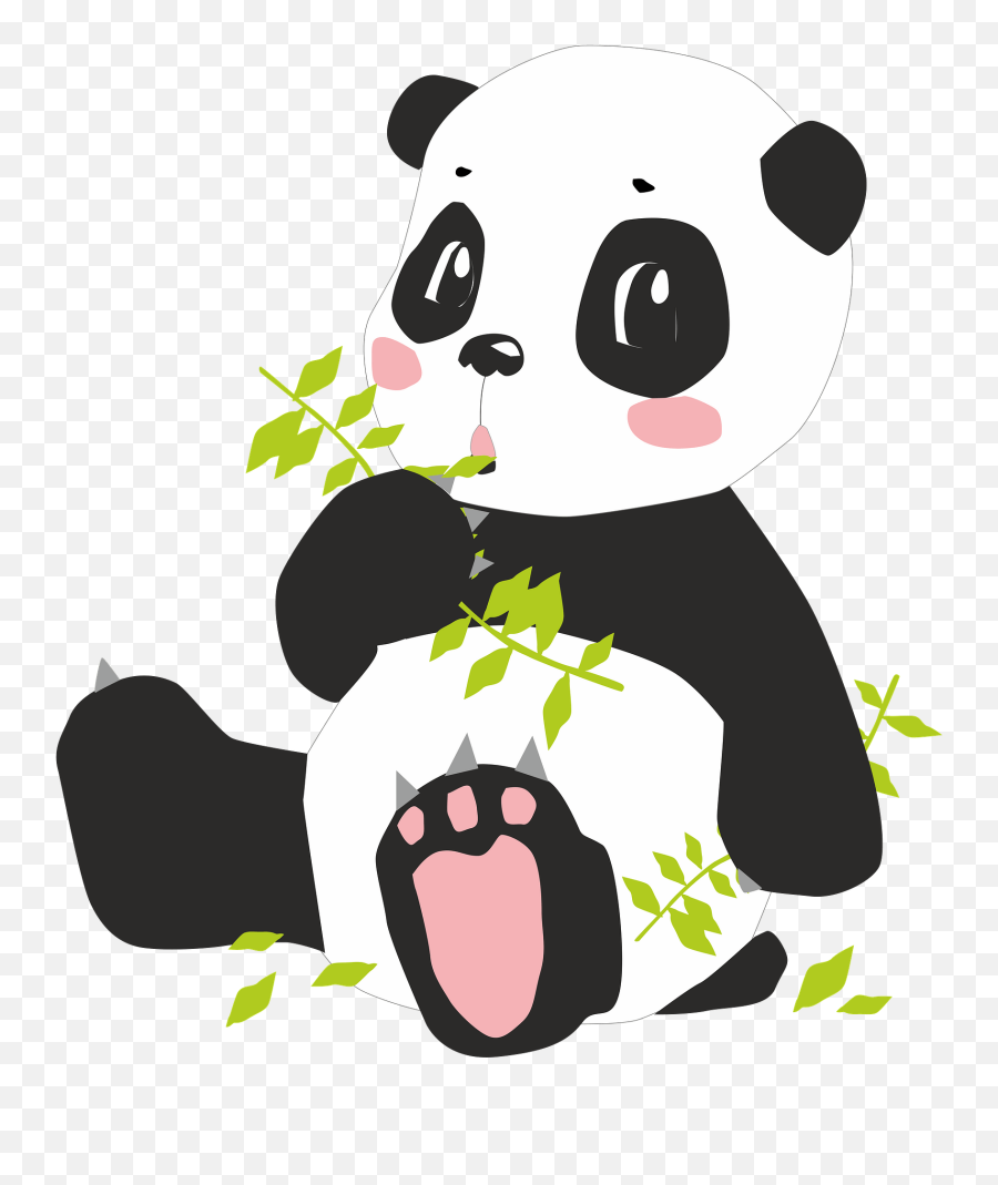 Cute Baby Panda Clipart - Transparent Baby Panda Clipart Emoji,Panda Clipart