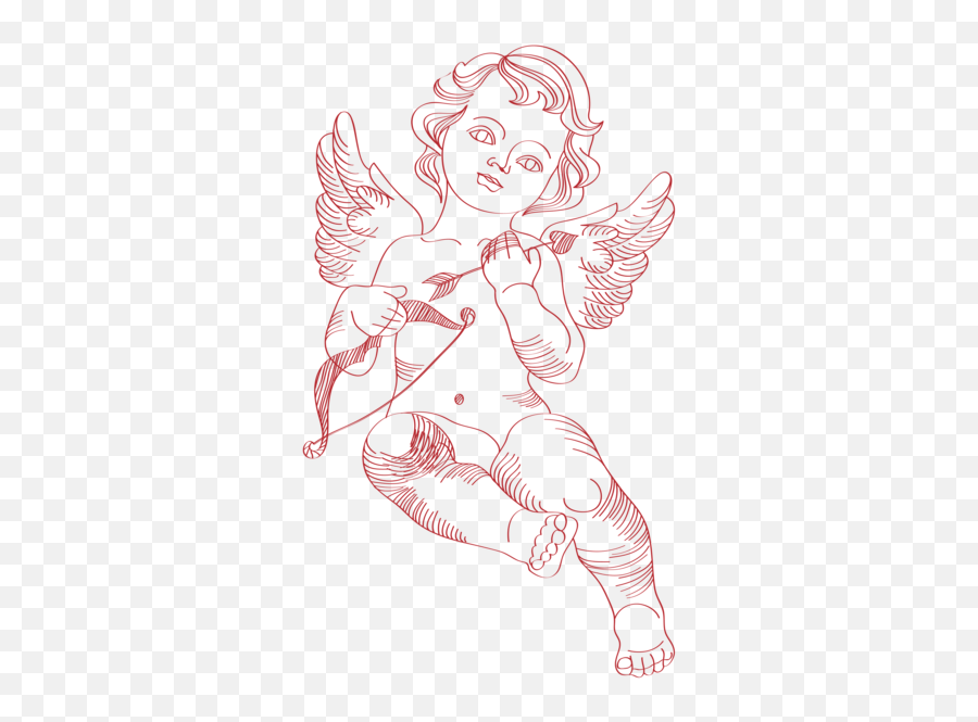 Cupid Png Clipart - Cupid Sketch Png Emoji,Cupid Png