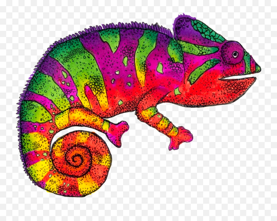 Common Chameleon Transparent Cartoon - Animal Figure Emoji,Chameleon Clipart