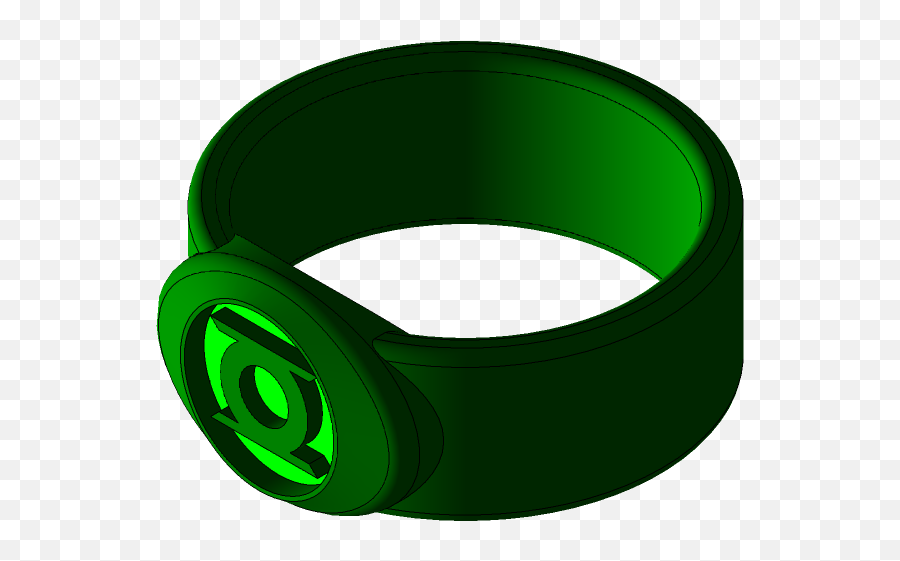 Green Lantern Ring 3d Cad Model Library Grabcad - Solid Emoji,Green Lantern Png