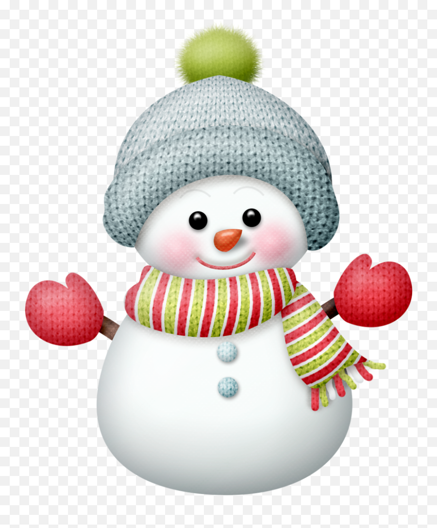 Transparent Snow Man Clipart - Muñeco De Nieve Tierno Emoji,Cute Snowman Clipart