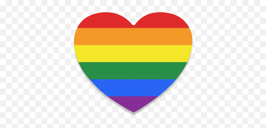 Gay Pride Rainbow Flag Stripes Heart - Gay Flag Heart Emoji,Gay Pride Flag Png