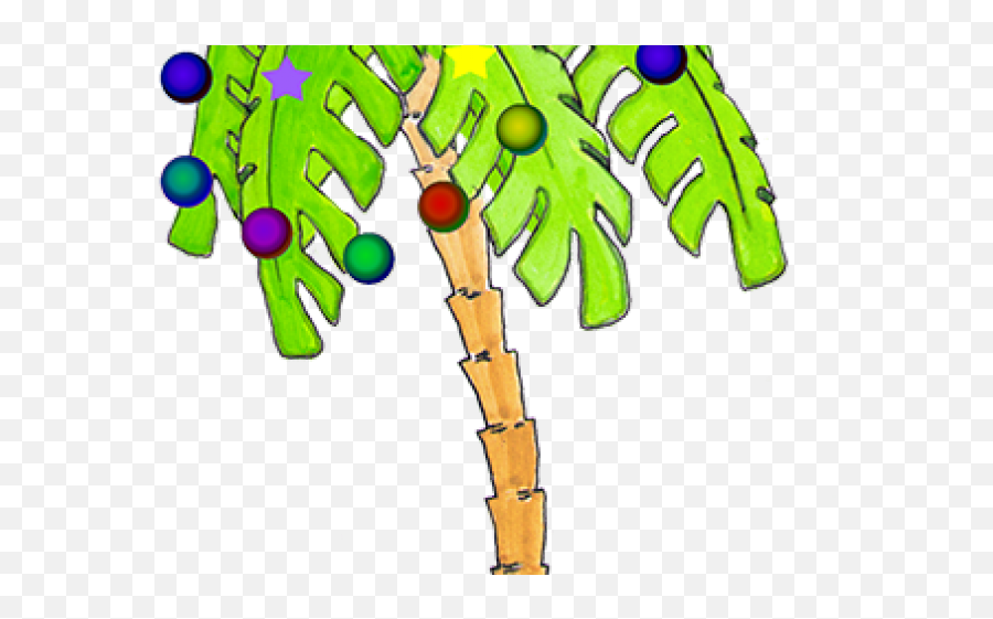 Palm Tree Clip Art With Christmas Lights 1249135 - Png Christmas Light Palm Tree Vector Emoji,Palm Clipart