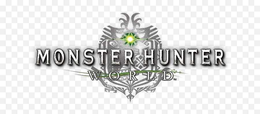 Download Hd Monster Hunter World Logo Png - Monster Hunter Monster Hunter World Title Transparent Emoji,Transparent Monster