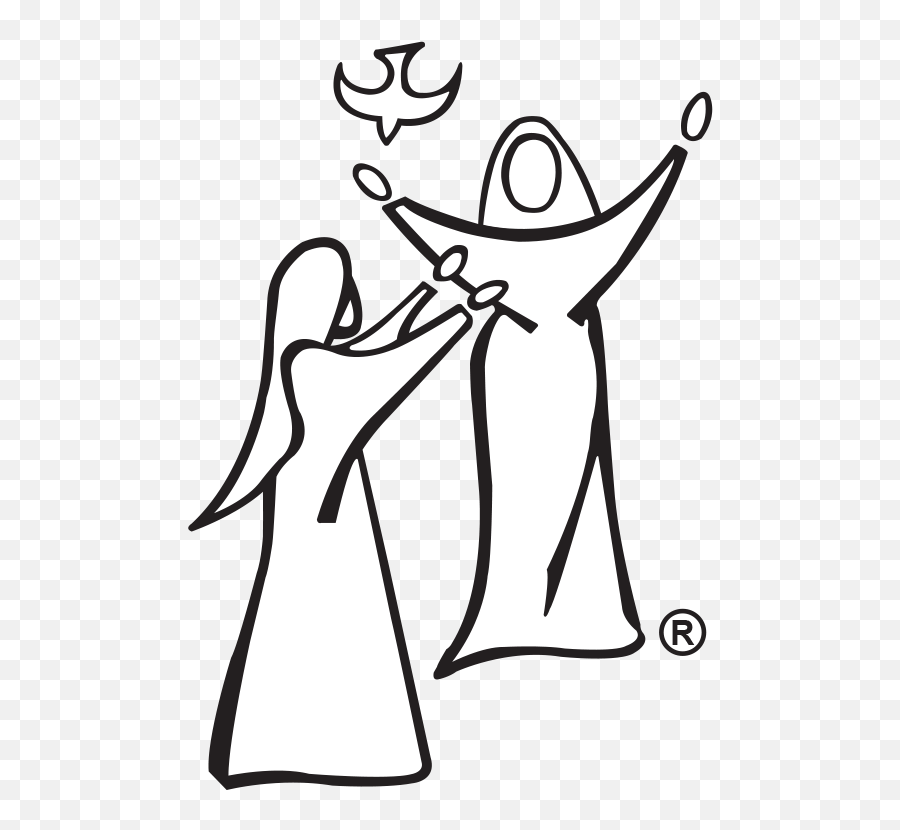 Leadership Clipart Black And White - Mary And Elizabeth Emoji,Maundy Thursday Clipart