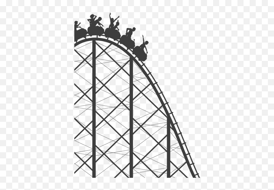 Park Clipart Roller Coaster Park - Roller Coaster Emoji,Roller Coaster Clipart