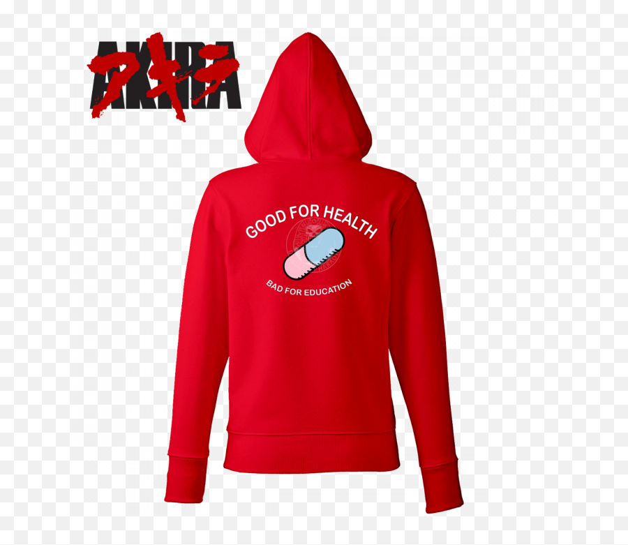 Akira Good For Health Movie Hoodie Emoji,Akira Logo