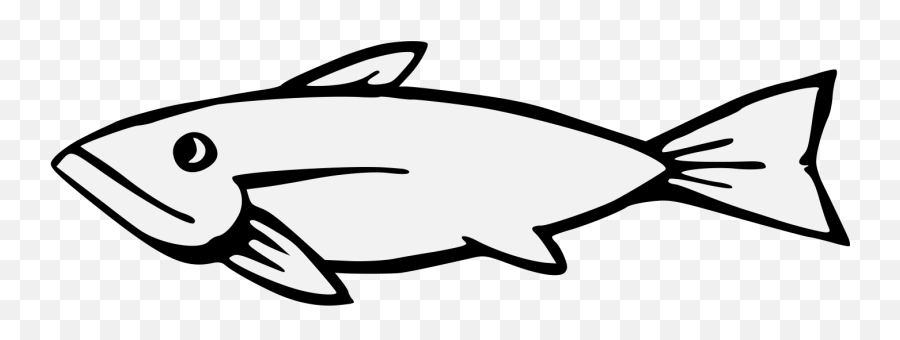Fish - Traceable Heraldic Art Fish Emoji,Transparent Fish