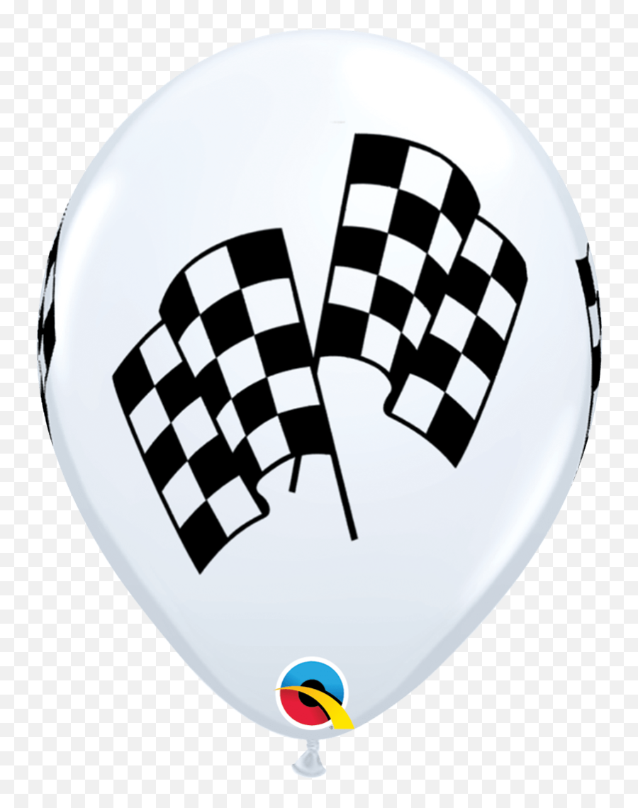 11 Round Racing Flags Balloons 50 Pack Emoji,Racing Flags Png