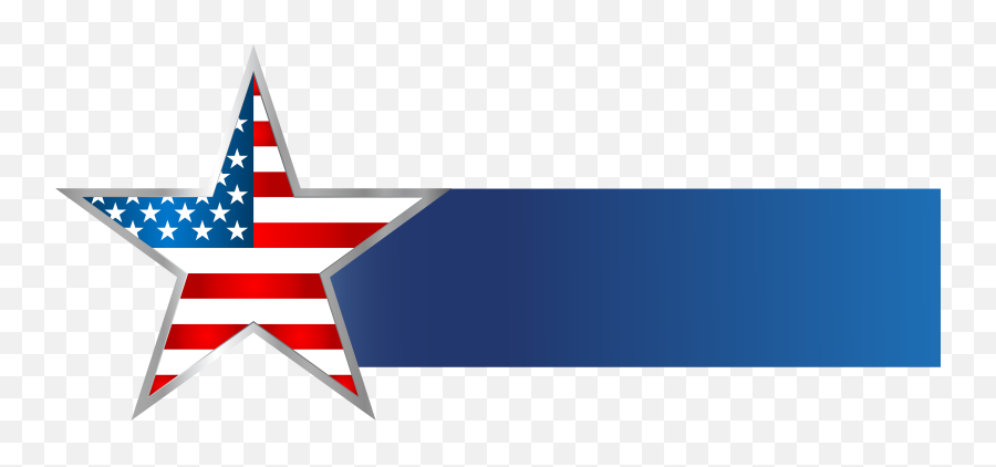 Usa Star Banner Png Clip Art Image - Usa Flag Banner Png American Flag Banner Png Emoji,Us Flag Clipart