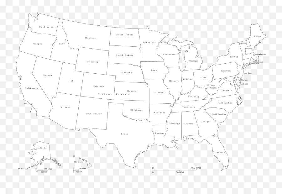 White Map Usa Clip Art At Clkercom - Vector Clip Art Online America Map White Png Emoji,Usa Png