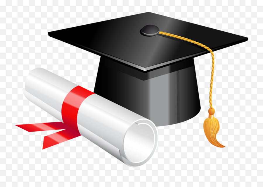 Diploma Png Files Clipart - Graduation Clipart Emoji,Cap And Gown Clipart