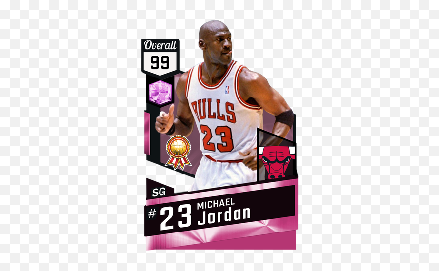 Download Michael Jordan 2k18 Card Png Image With No - Diamond Jimmy Butler 2k17 Emoji,Michael Jordan Png